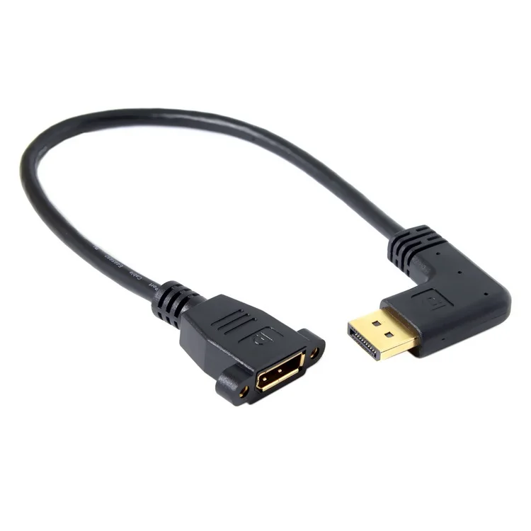 

DisplayPort Display Port Male to Female 90 Degree Right Down Angled Extension Cable