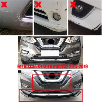 

For Nissan X-trail X trail T32 2017-2019 18 Special front shovel front lip surrounded by decorative anti-collision front bumper