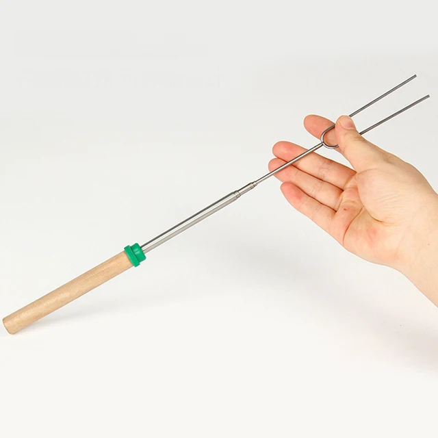 8Db/Set Rozsdamentes Acél Bbq Mályvacukrot Pörkölő Botok Kemping Edények Kibővítése - Image 2
