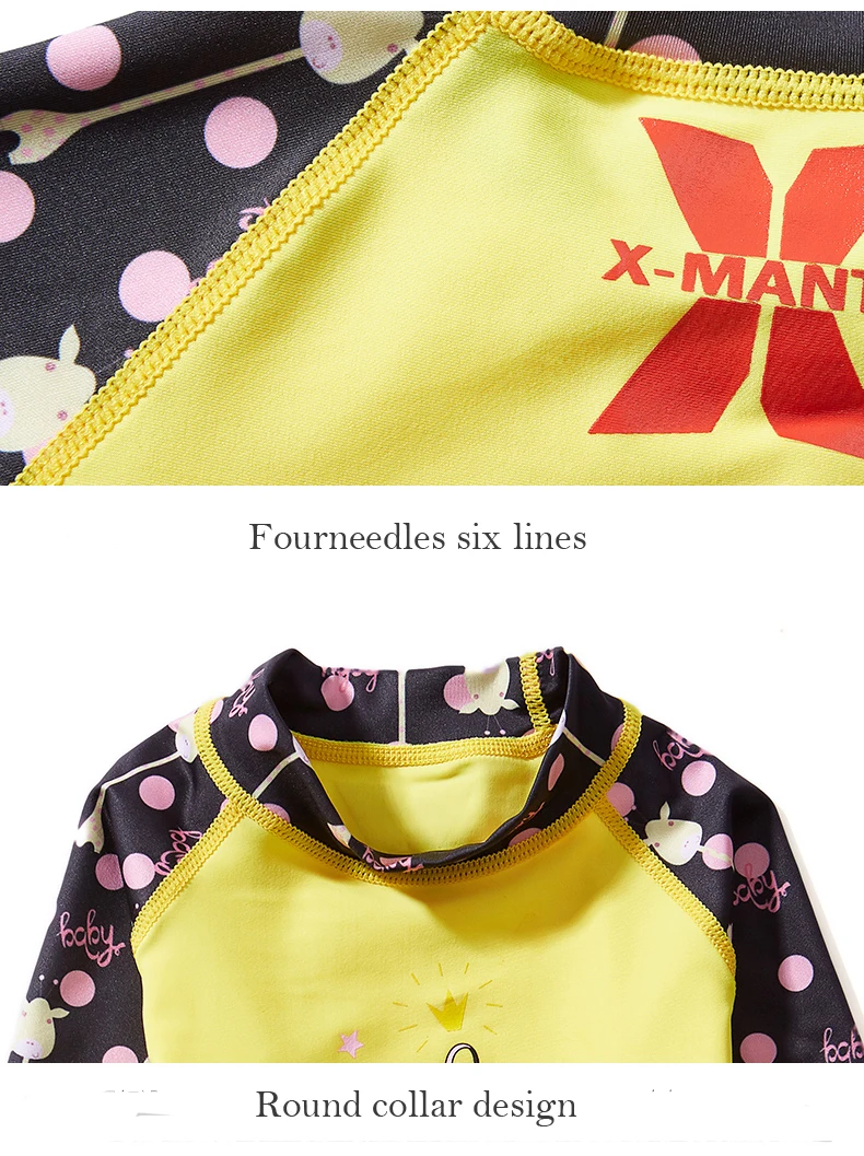 Комплект из двух предметов для девочек, рубашка и штаны, купальники, защита от солнца, UPF 50+ Длинные рукава