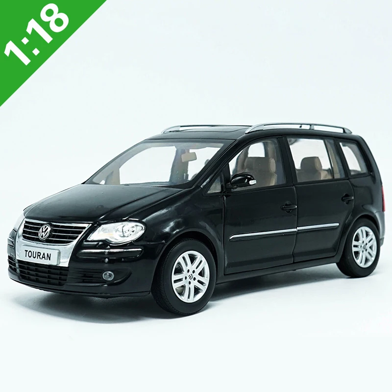 1:18 Высокая тщательная VW TOURAN MPV сплав модель автомобиля статические металлические модельные автомобили с оригинальной коробкой - Цвет: TOURAN 2009 Black