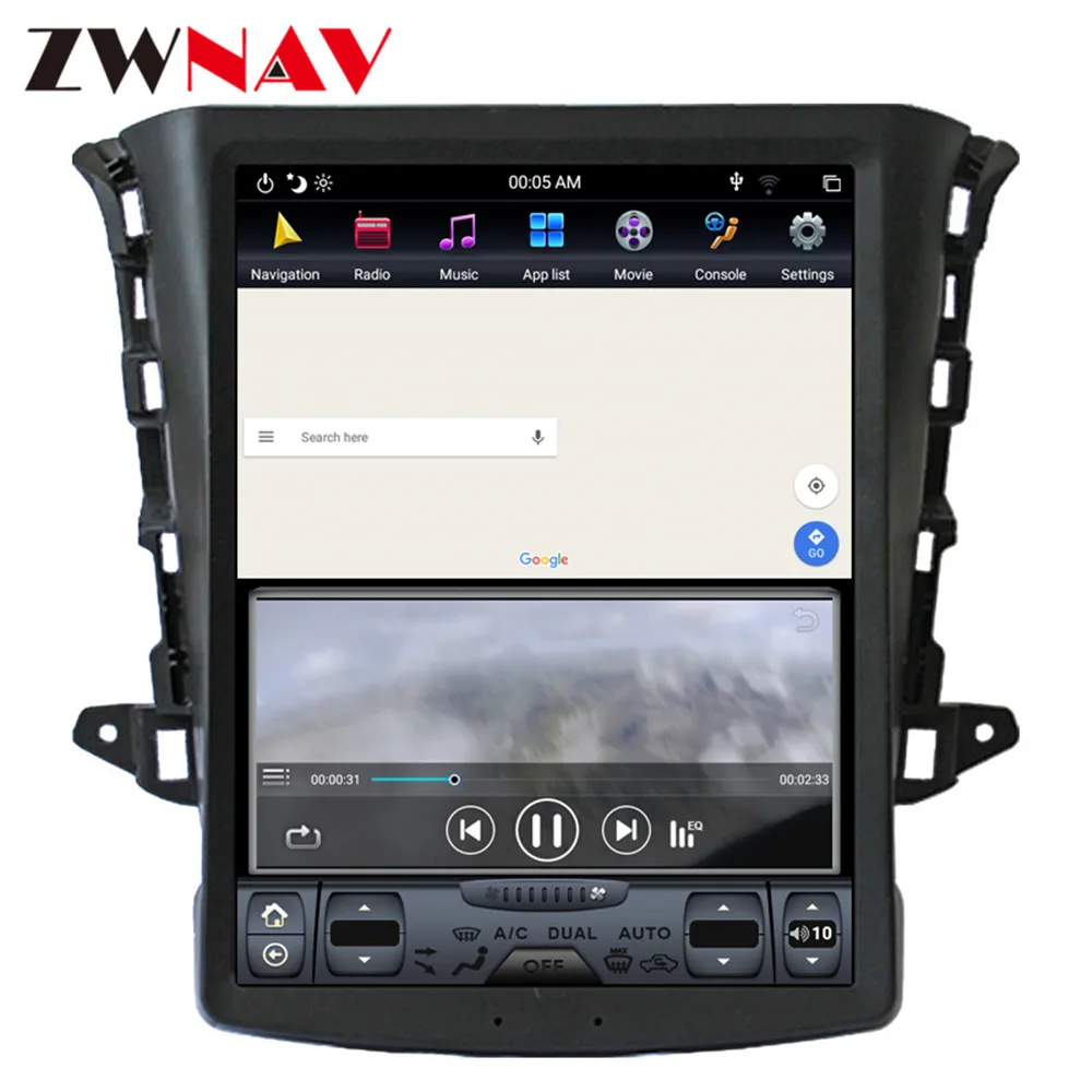 Top Tesla style Android 9.0 Car GPS Navigation car No DVD Player For Changan EADO 2016 2017 AutoStereo radio tape recorder head unit 10