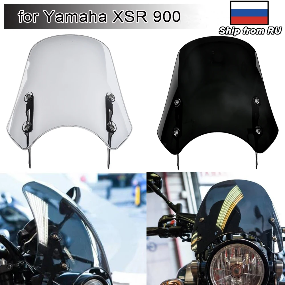 Per Yamaha Xsr 900 2016-2021 2010 2019 2018 Xsr900 Parabrezza Parabrezza Parabrezza Deflettore Xsr-900 Accessori Moto