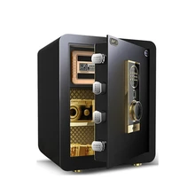 Домашний Strongarmer Сейф Кодовый отпечаток пальца электронные шкафы для хранения полный стальной Бытовой настенный ящик 38x45x31 см