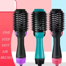 Профессиональный одношаговый Фен-щетка для волос Volumizer 2 в 1 выпрямитель для волос бигуди Фен для выдувания горячего воздуха Плойка для завивки волос стайлер