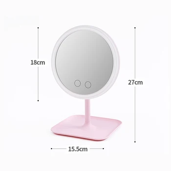 

Makeup Mirror With Led Light Dressing Table Mirror Beauty Ring Light Mirror Beauty Tools For Adjustable Beauty Cosmetic Mirror