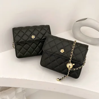 

2020 Women New Fashion Exquisite Caviar Diamond lattice Chain Flap Shoulder Bag Crossbody Office Daily
