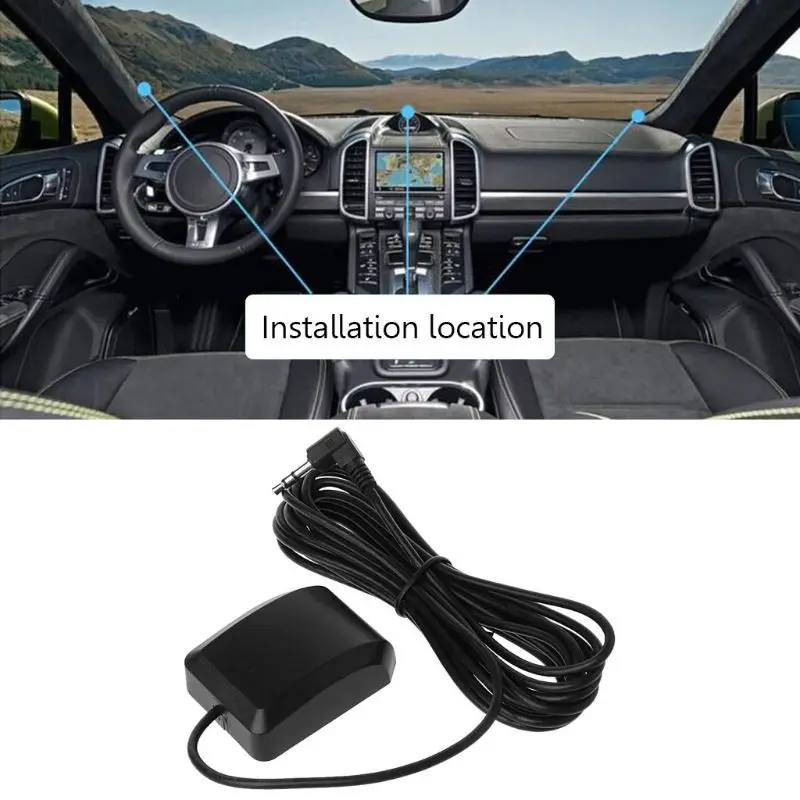 

Car DVR Recorder GPS Navigation Accessories External Antenna Module 3.5mm Plug
