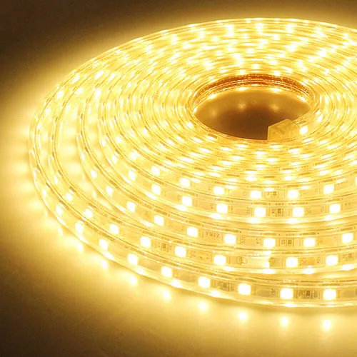 Гибкая светодиодная лента RGB SMD 5050 В переменного тока классветильник защиты IP67 60