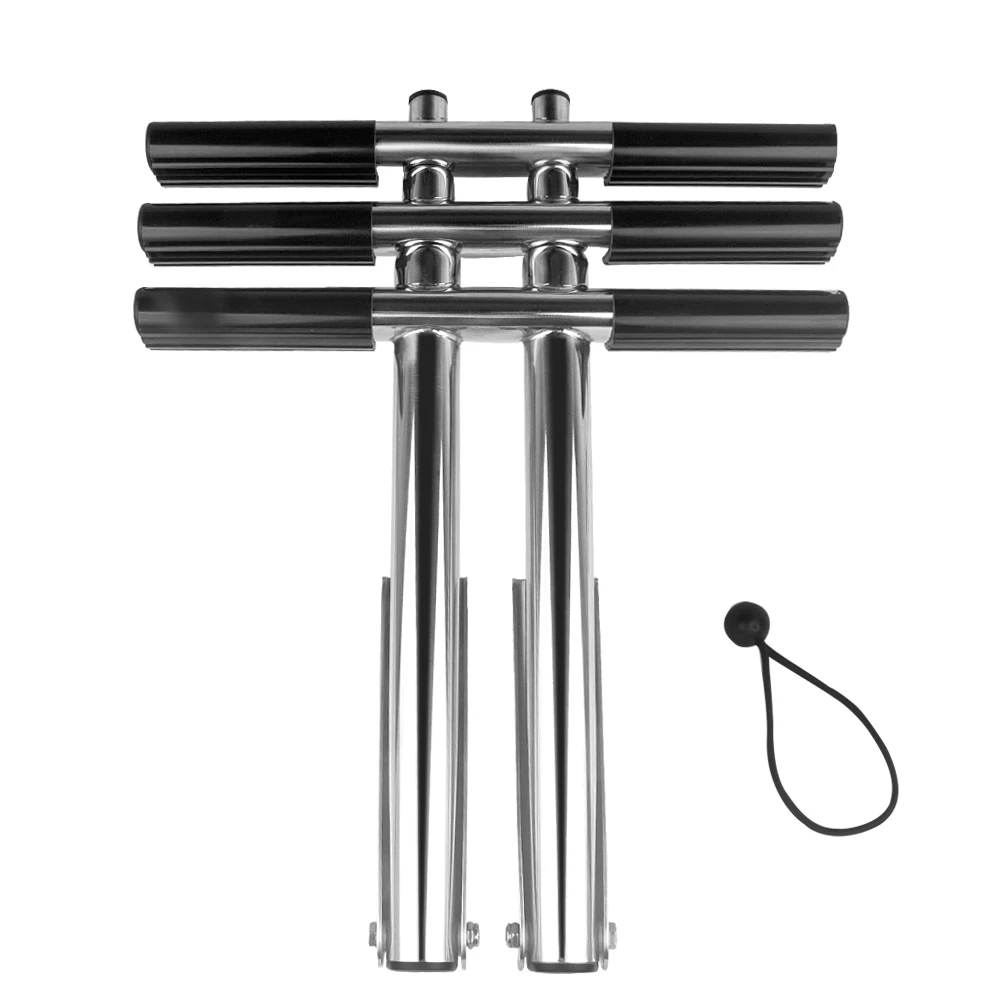 Boat Accessories 3 Steps Boat Ldder Stainless Steel Vertical Telescoping Transom Mounting Ladder 96cm length 7 section telescoping stainless steel am fm radio tv antenna