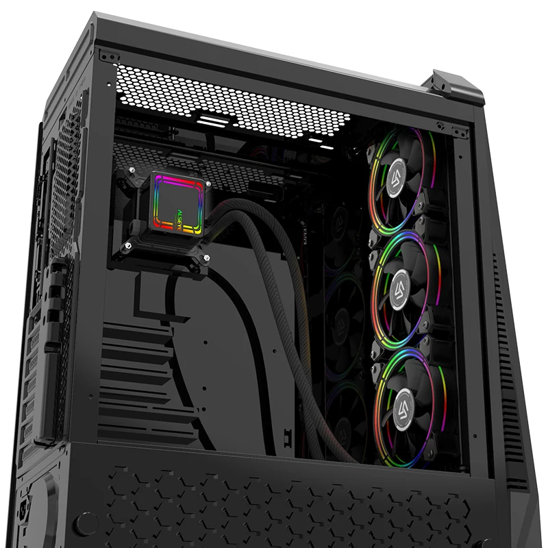 ALSEYE H360 AIO жидкий кулер для процессора RGB вентилятор водяного охлаждения 120 мм PWM вентилятор кулер для воды для LGA 775/115x/1366/2011/AM2/AM3/AM4