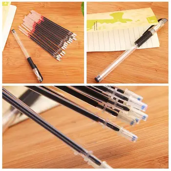 

0.5mm Gel Pen Refills Set Black Ink Students Gel Pens Signature Offer Special Writing Stationery Sale Office School Office I8T5