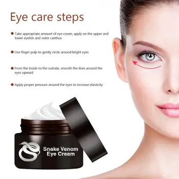 

Snake Venom Eye Cream Anti Aging Bags For Dark Circle Puffiness Wrinkle 30g Eye Cream Eye Care Makeup Easy To Wear TSLM1