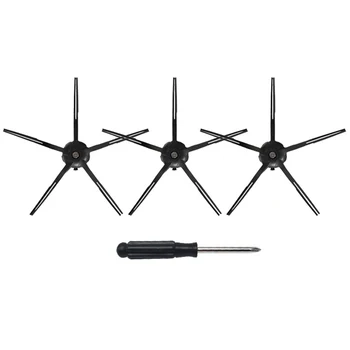 

Top Sale 4PCS Side Brush Spare Kits with 5 Arms Cleaning Brushes for Xiaomi Roborock S50 S55 T6 S6 & S5 Max
