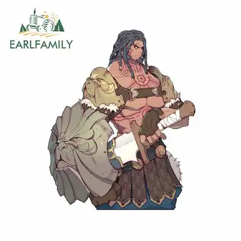 

EARLFAMILY 13cm x 10.7cm For Cartoon Car Stickers Sunscreen Decal Windshield Waterproof Graffiti Occlusion Scratch Decoration