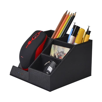 

Wireless Charger Desk Organizer Multi-Function Pen Holder Desktop Storage Box Home Office Supplies LDO99