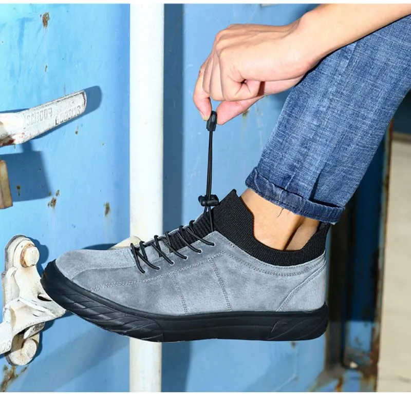 Для мужчин труда страхование обувь светильник и удобные защитные перчатки анти-разбить анти-стиле с украшением в виде пирсинга воздухопроницаемые рабочие ботинки с мягкой подошвой