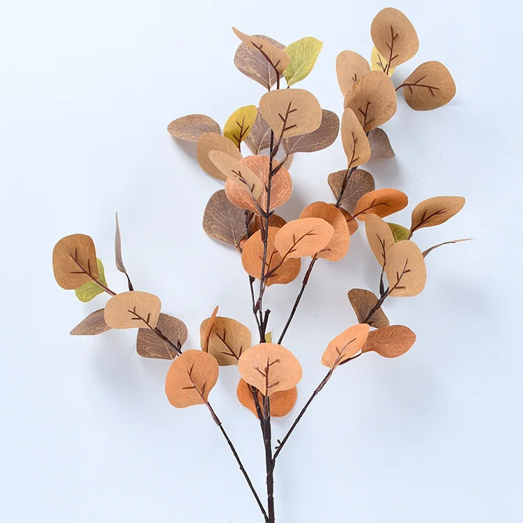 

1pc Plastic Eucalyptus Branch Artificial Flower Arrangment Faux Foliage for Wedding Decoration Green Leaves Fake Plant Party DIY