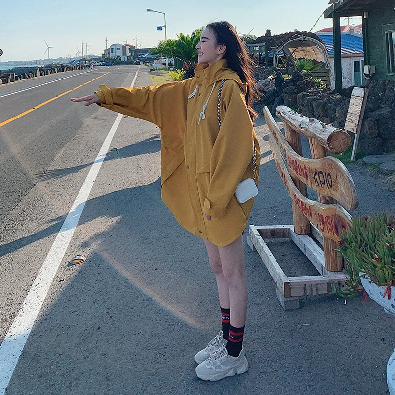 

Photo Shoot Coat Women's 2020 Spring New Style Korean-style Loose-Fit Students Casual Retro Thin Tops Fashion Coat Women's Sprin