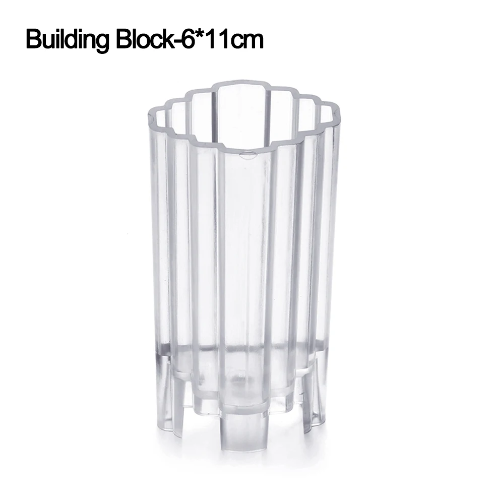 Building Block Новинка, 1 шт., прозрачные DIY формы для свечей, форма для изготовления свечей, мыло ручной работы, глиняные инструменты для рукоделия, Рождественский Декор, форма для мыла, декор торта - Цвет: Building Block