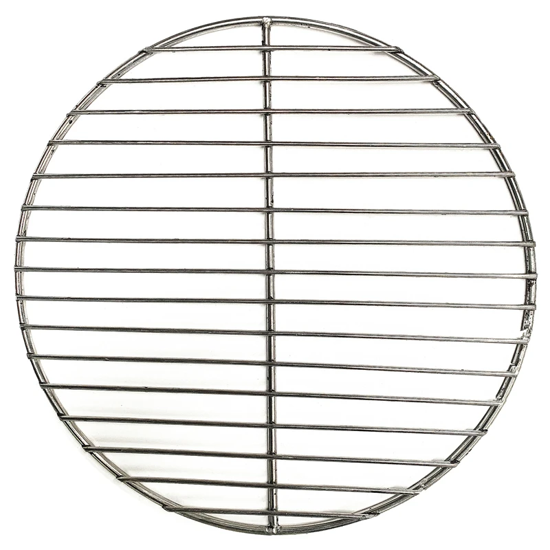 Non-Stick 304 Stainless Steel Round BBQ Mesh Mat Grid Home Roast Bacon Grill Tool Iron Nets Barbecue Accessories