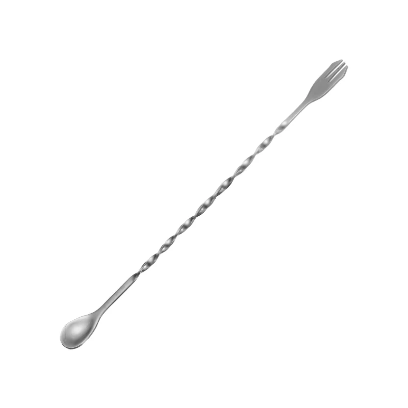 26cm Stainless Steel Cocktail Bar Spoon Disc Tail Drink Mixer Bar Stirring Mixing Barware