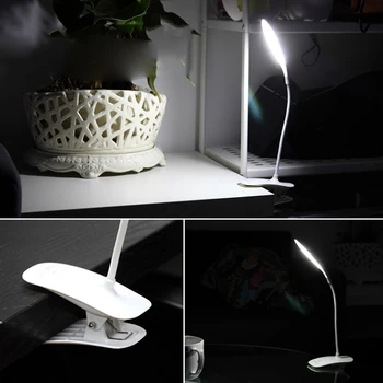 

ED USB Foldable Children Table Lamp Clip Living Room Recharge Light Reading Students lamp Touch dimming Led Table Lamp