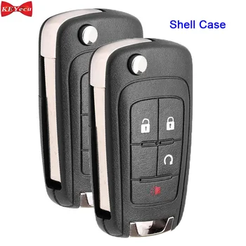 

KEYECU 2pcs for GMC Terrain for Chevrolet Camaro Cruz Equinox Impala Malibu Sonic Trax Remote Key Shell Case Fob for OHT01060512