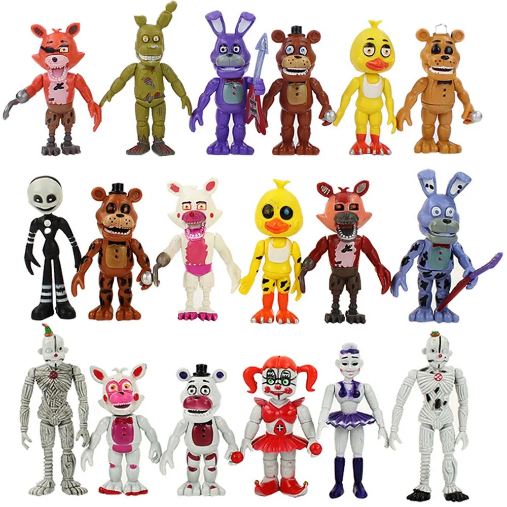 FNAF Animals Bear Fox Rabbit Duck Chicken Toys Halloween Horror