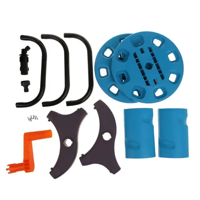 Ootdty Hordozható Kerti Víztömlő Tekercs Tároló Állvány Tartó Kanyargós Vízcső Rázó Szerszámok - Image 6