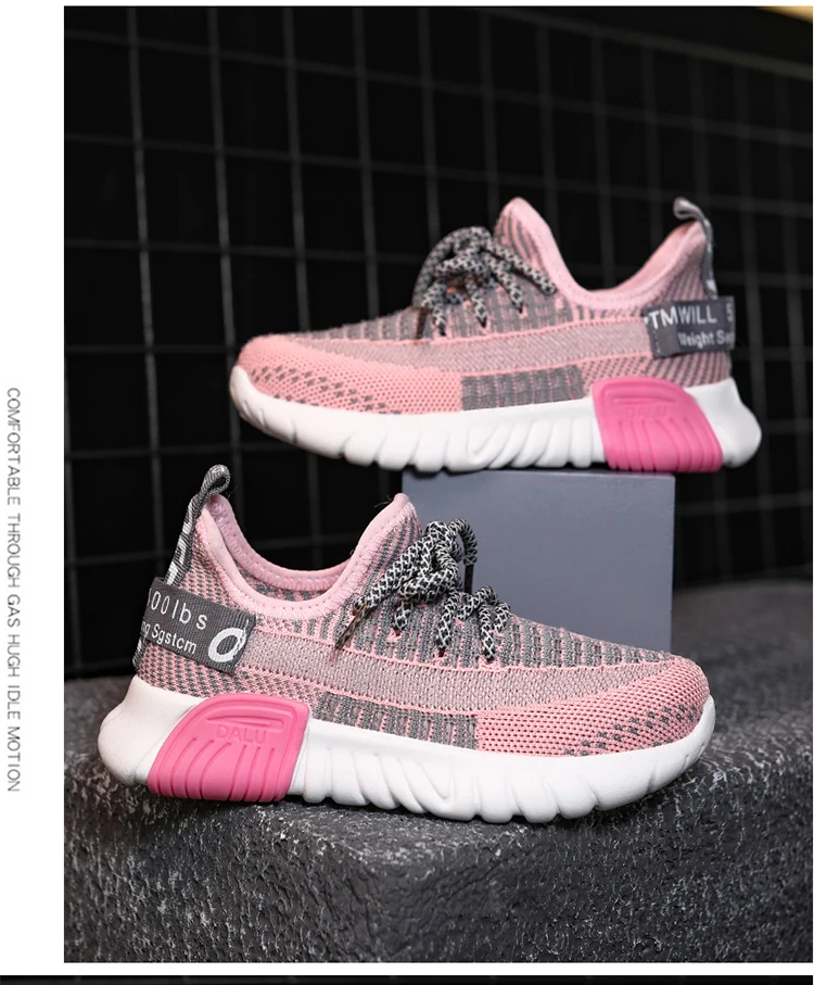 Обувь для девочек весна и AutumnNewStyleBoys'Shoes CasualShoesFlyloomShoesChildren обувь дышащая обувь студентов обувь