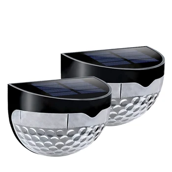 

2Pcs Solar Fence Lights Decorative LED Garden Waterproof Solar Wireless Outdoor Lamps For Garden Fence Patio