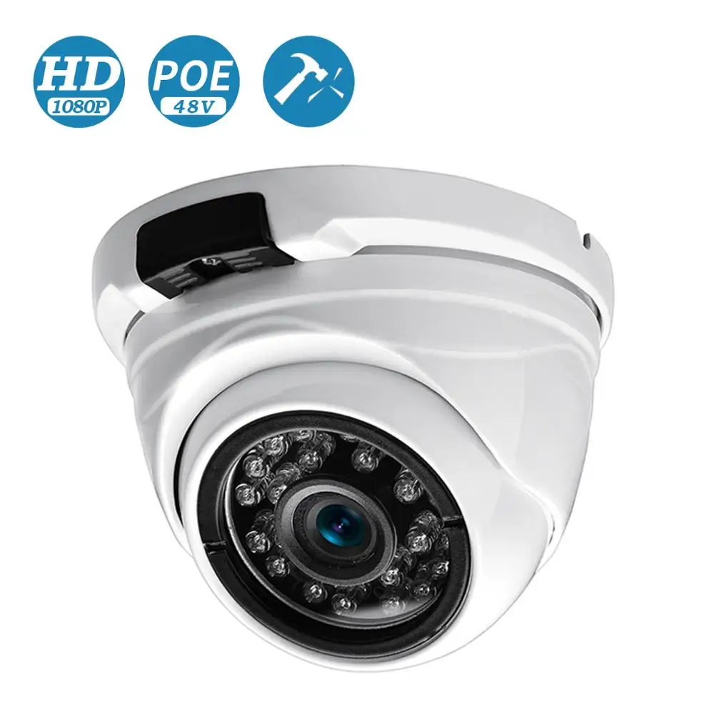 Купольная камера видеонаблюдения BESDER широкоугольная 2 8 мм 720P 960P 1080P PoE|ip camera|camera