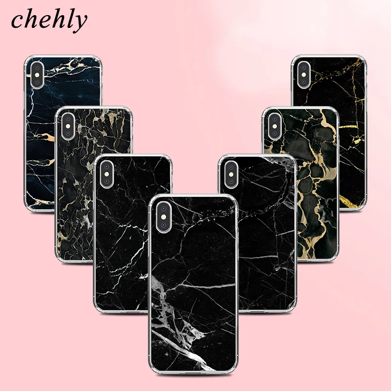 

Phone Case for iPhone 6s 7 8 11 Plus Pro X XS Max XR Full Printing Marble texture Cases Soft Silicone Fitted Covers Accessories