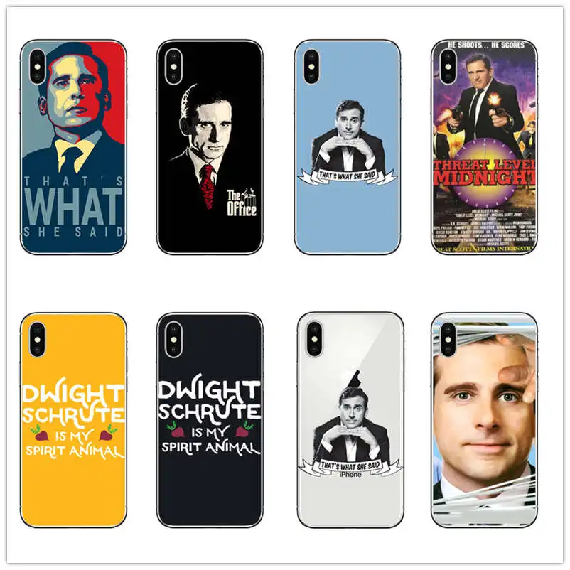 

That's What She Said Michael Scott Cover Phone Case Soft TPU Silicone for apple iphone 8 7 6 PLUS 5 X XR XS MAX 6S 5S SE 10 case