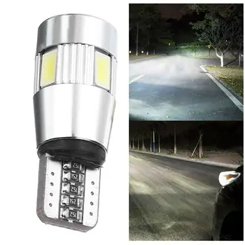 

2x T10 W5W Car LED Turn Signal Bulb Canbus Auto Interior Wedge Dome Parking 5630 6smd Reading Light Reverse Side 5W5 Brake H7R5