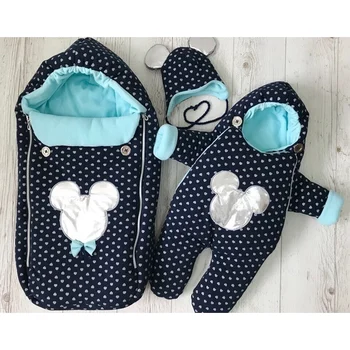 

Зимний комплект "Gold Mickey" ЗИМА Комплекты на выписку и для прогулок 0-6 мес