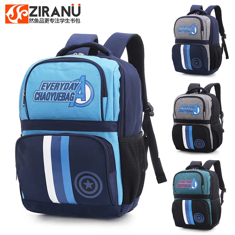 

Korean-style Schoolbag for Elementary School Students Boy 2-5 Grade Burden Relieving Spine-8-12 a Year of Age Backpack Anti-Spil