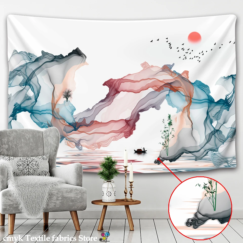Buddhist realm Wall hanging Tapestry psychedelic pattern yoga throw beach throw carpet Hippie Home Decor Wall Tapestry