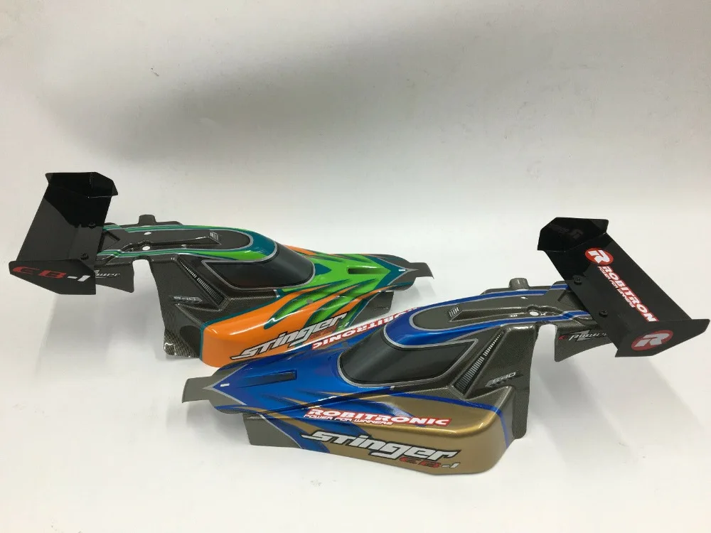 2 шт Robitronic 1/10 buggy Shell PC прозрачный корпус 1:10 R/C автомобильный 1:10 Stinger EB-1
