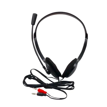 

3.5mm Wired Stereo Headset Noise Cancelling Earphone Microphone Adjustable Headband for Computer Laptop Desktop Headphone