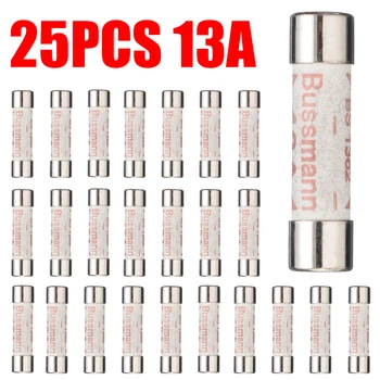 

25pcs 230V 13A Domestic Fuses Plug Top Standard UK Main Plug Fuses Household Mains 13A Cartridge Fuse for Fridges Kettles