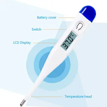 

Household Healthy Thermometer Digital LCD Thermometer Medical Baby Adult Body Kids Safe Ear Mouth Fahrenheit IR Termometer
