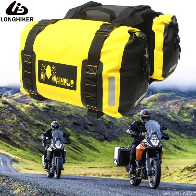 Sacoche de dégager étanche pour moto, sac de queue de course, sac de casque  de moto, bagages de voyage, valise, sacs de siège arrière de moto, 60L, 2  pièces - AliExpress