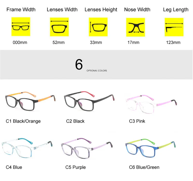 Квадратные детские очки, синий светильник, блокирующие оптические линзы по рецепту, TR90, гибкая оправа, винтажные, астигматичные, UV400, для детей 3-10 лет