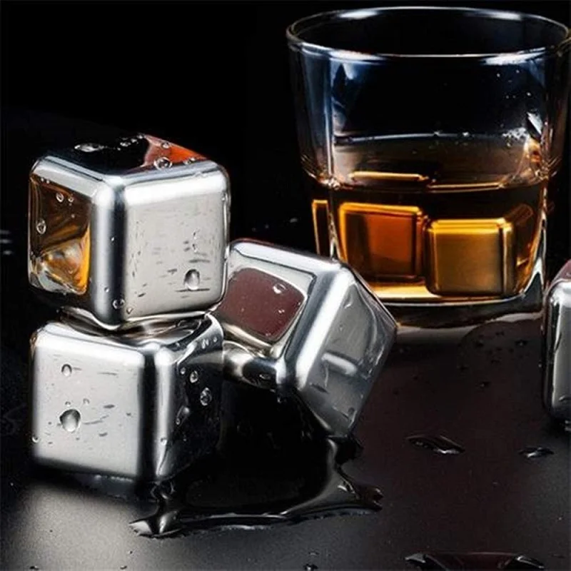 25 mm Metal Ice Cubes Mold Iced Coffee Maker Frozen Artifact Whisky Rocks  Chilling Kitchen Gadgets Molds Household Quick-frozen - AliExpress