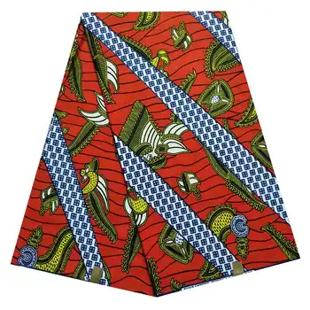 

High Quality African Ankara pagne Wax African Real Guaranteed pagne Wax 6 Yards/Lot For Nigerian Women Dress Original Tissus Wax