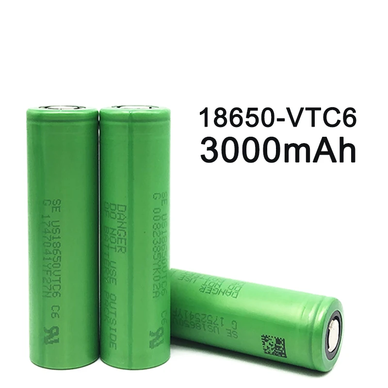 VTC6 3,7 V 3000mAh литий-ионная аккумуляторная батарея 18650 для sony US18650VTC6 30A игрушки фонарик инструменты