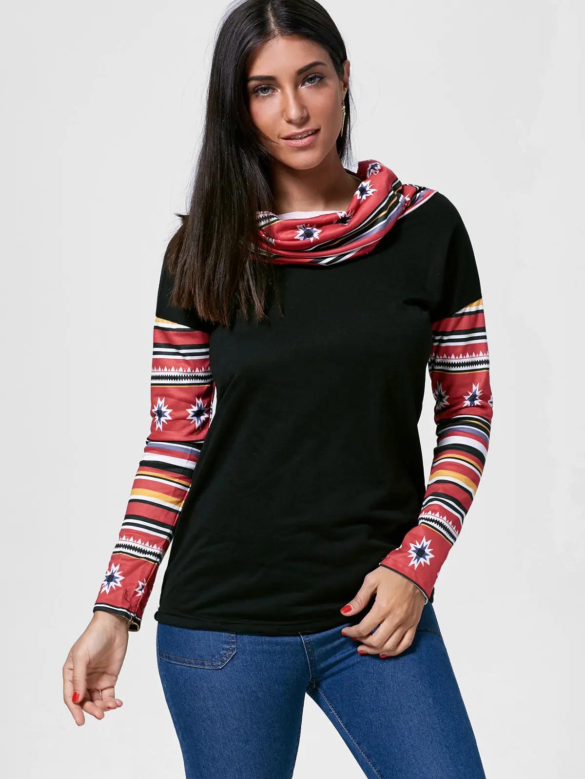 T-shirt à Manches Longues Pour Femme - Col Bénitier - Léger Et Basique - Parfait Pour L'automne - Plusieurs Couleurs