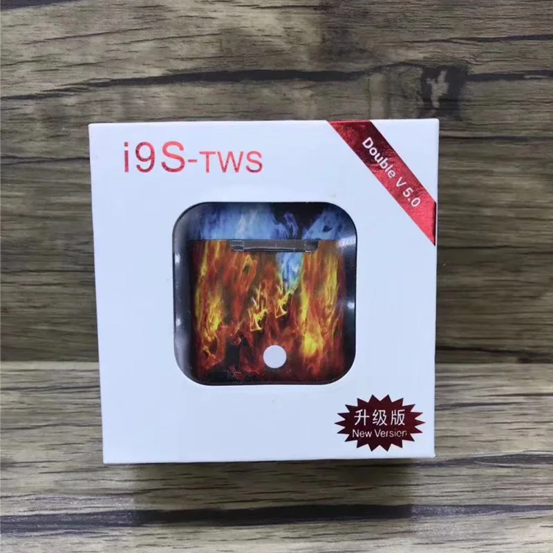 fire I9S окрашенная bluetooth-гарнитура tws Bluetooth 5,0 Спортивные Беспроводные наушники macaroon красочные беспроводные Bluetooth наушники-вкладыши - Цвет: fire